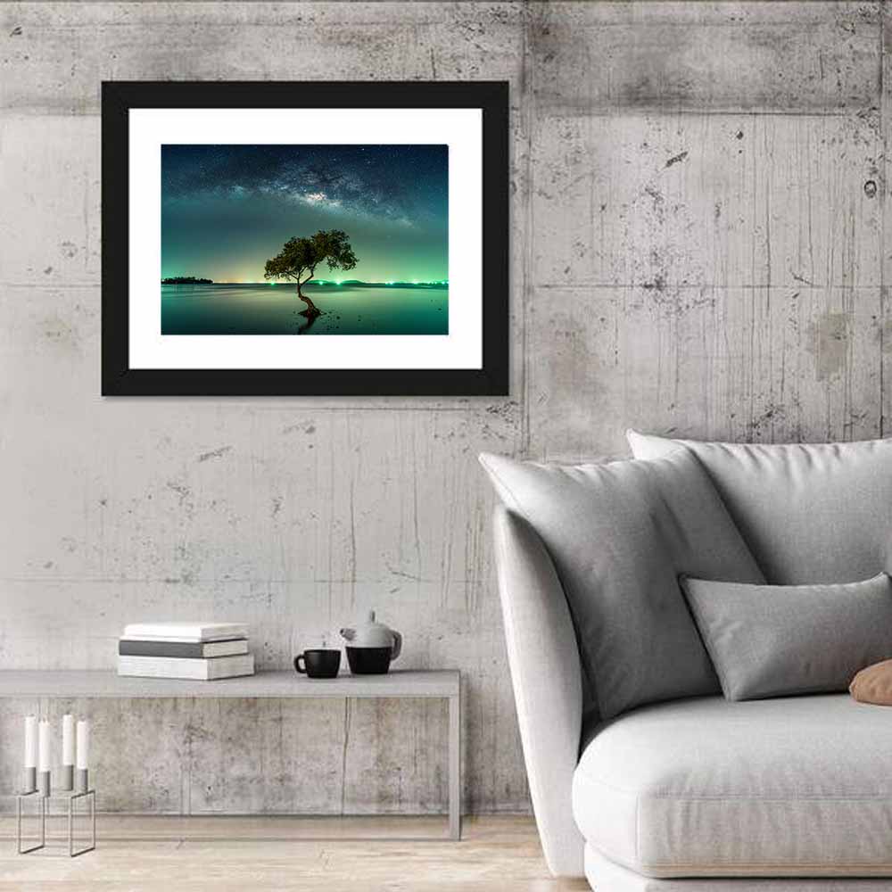 Milky Way Over Mangrove Tree Wall Art