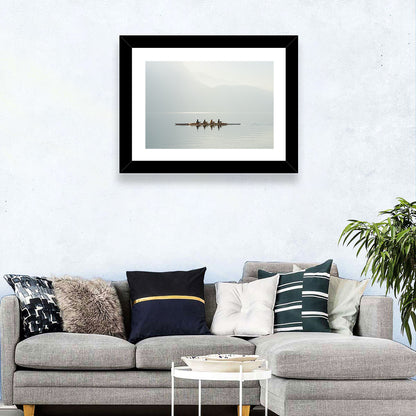 Four Rowers on Lake Lugano Wall Art