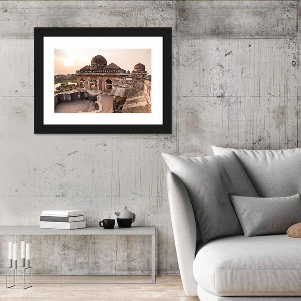 Jahaz Mahal, Mandu India Wall Art in a room, landscape