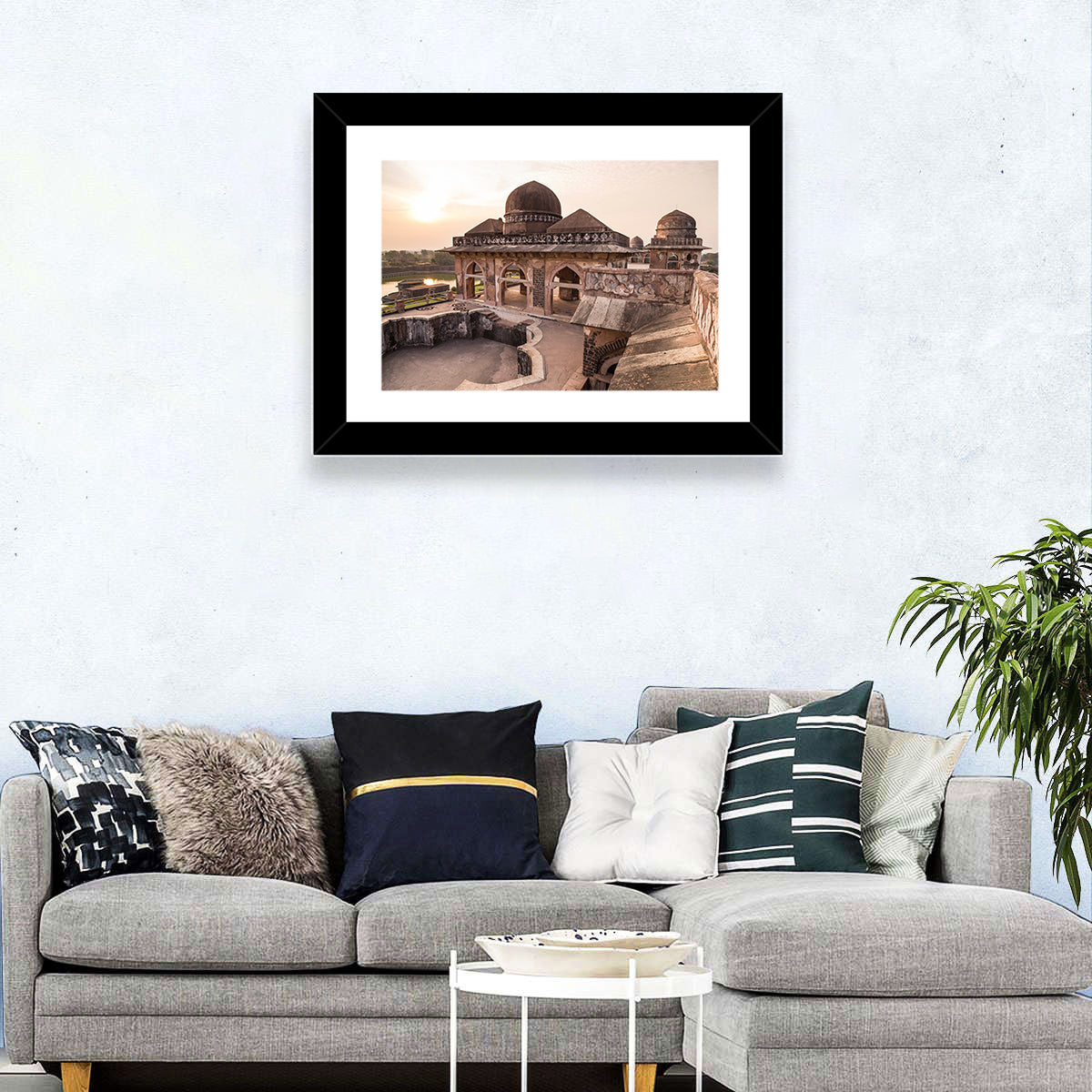 Jahaz Mahal, Mandu India Wall Art in a room, landscape