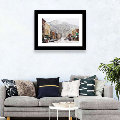 Snow Covered Mountain Main Street Wall Art