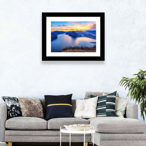 Lake Lugano Sunset Wall Art