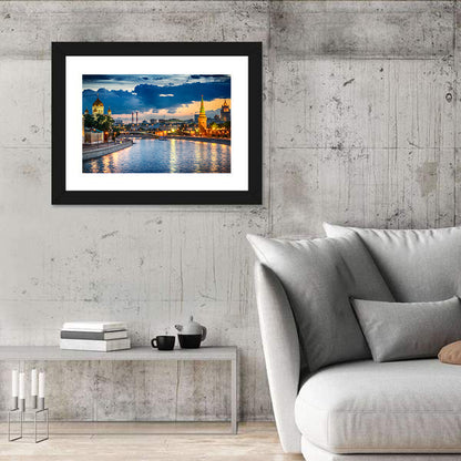 Kremlin on the Moskva River Wall Art