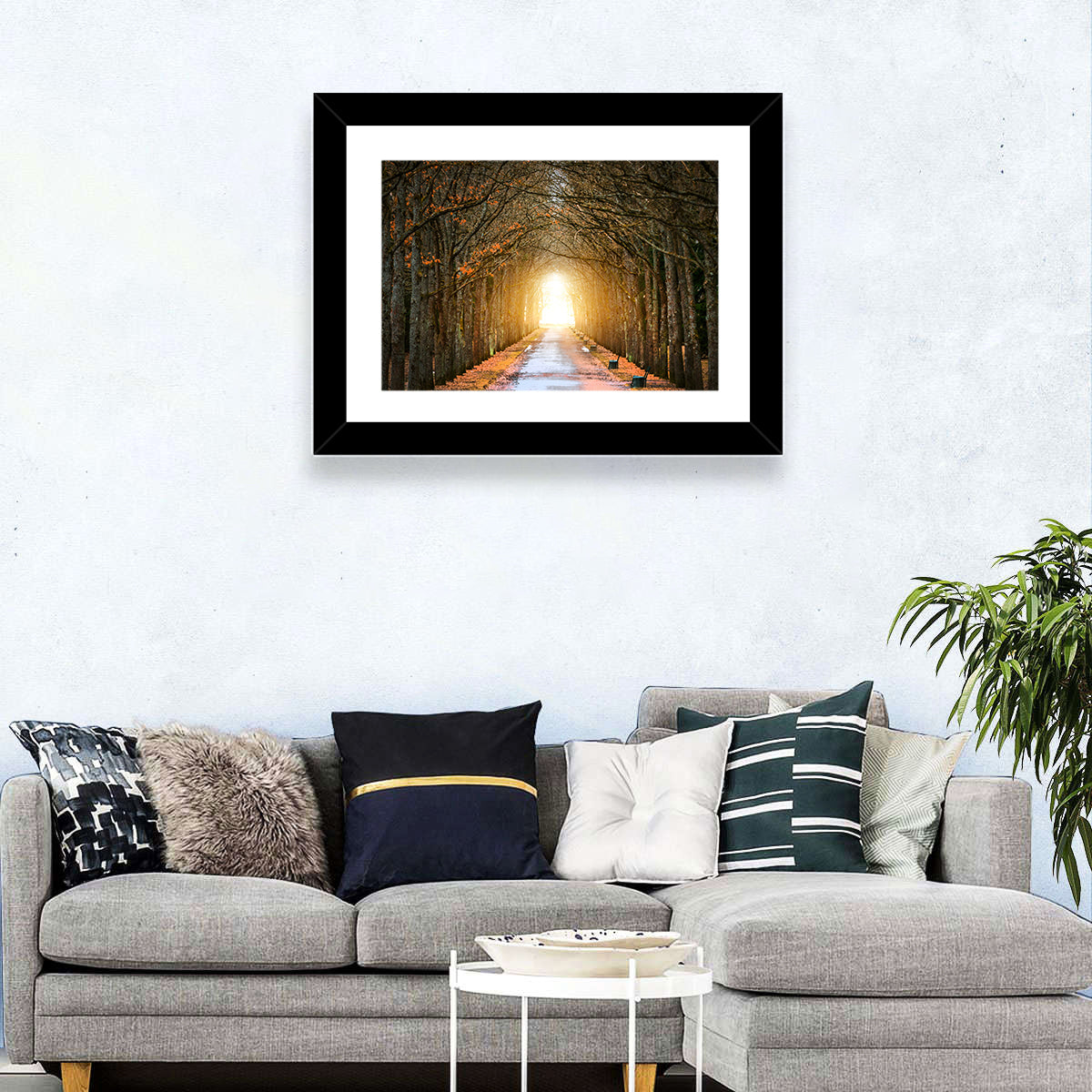 Autumn Oak Tunnel Wall Art