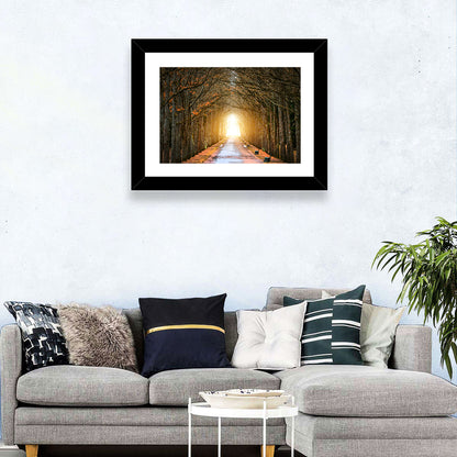 Autumn Oak Tunnel Wall Art