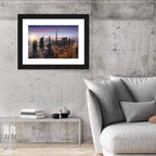 Dubai Skyline at Dusk Wall Art