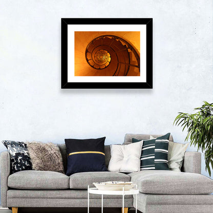 Vortex Spiral Staircase Wall Art