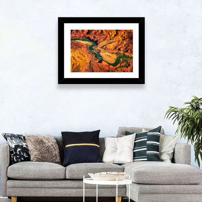 Aerial Colorado River Canyon Wall Art