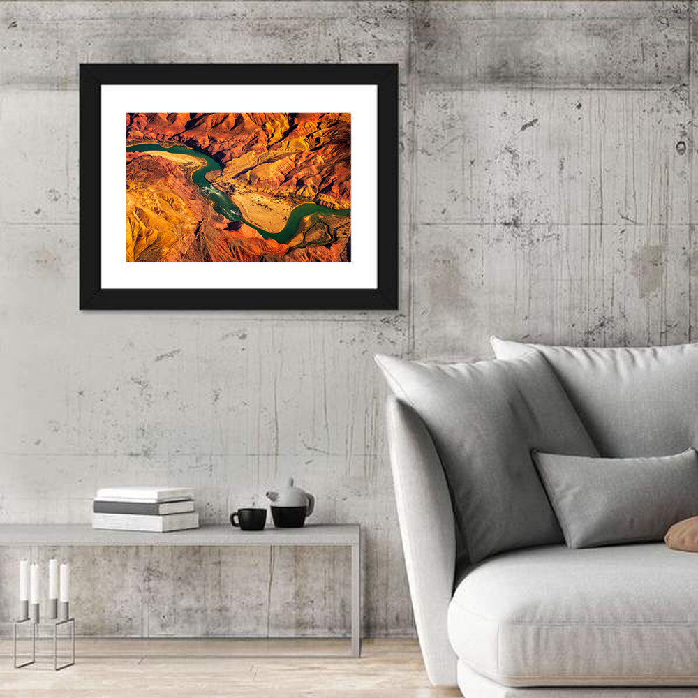 Aerial Colorado River Canyon Wall Art