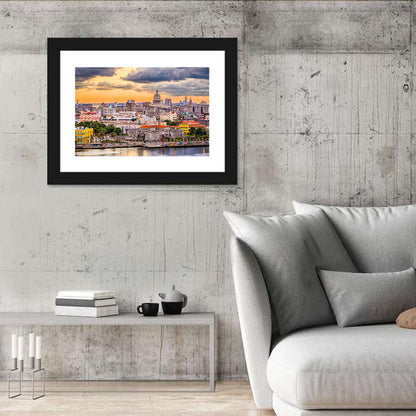 Havana Waterfront at Sunset Wall Art