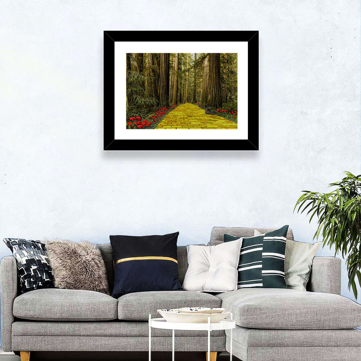 Forest Bricks Pathway Wall Art