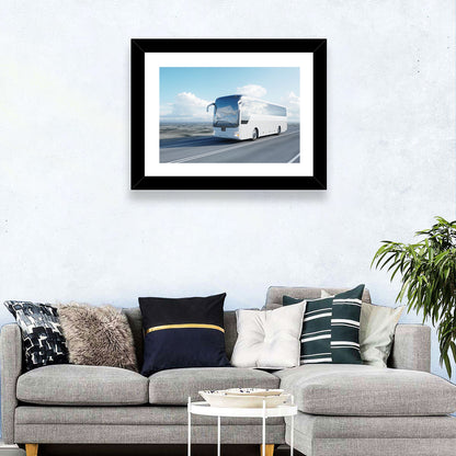 Desert Highway Tour Bus Wall Art