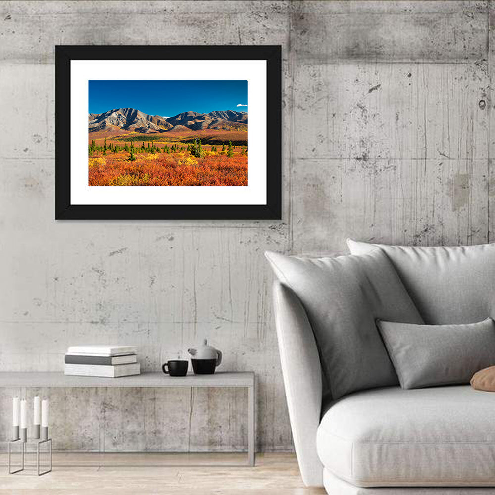 Denali Autumn Peaks Wall Art