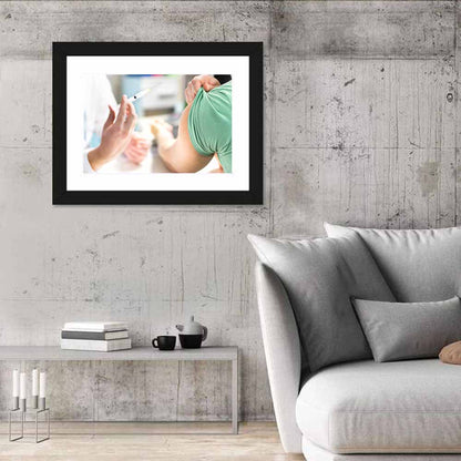Influenza Vaccination Close-up Wall Art
