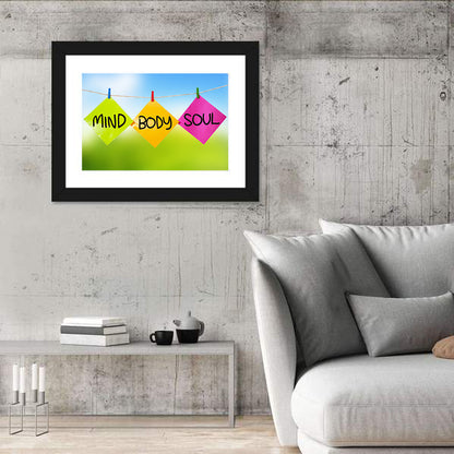 Mind Body Soul Paper Trio Wall Art