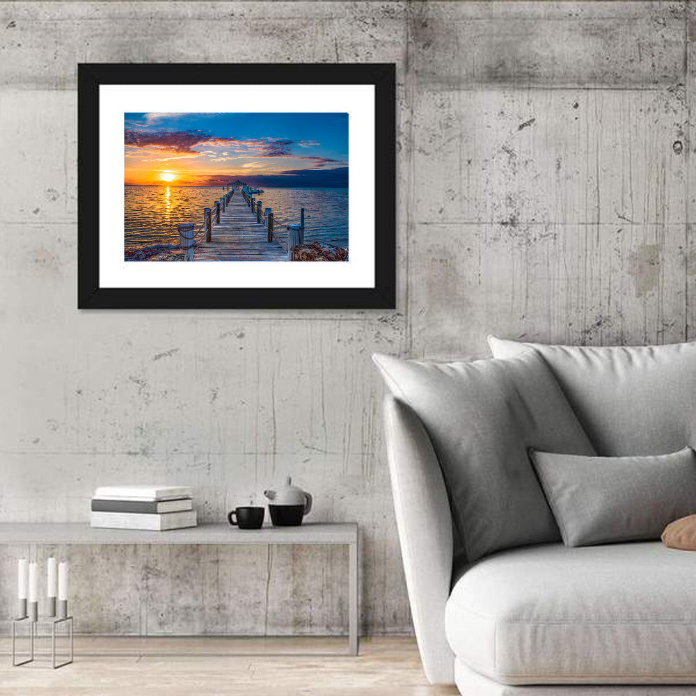 Islamorada Pier at Golden Hour Wall Art