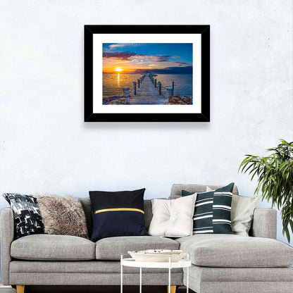Islamorada Pier at Golden Hour Wall Art