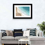 Aerial Beach Layers Wall Art