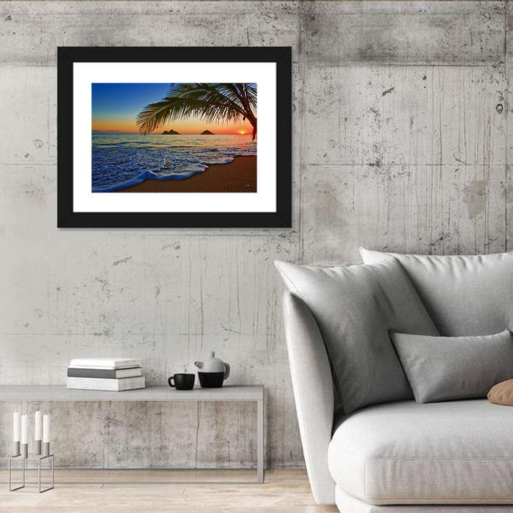 Lanikai Sunset Over Mokulua Islands Wall Art