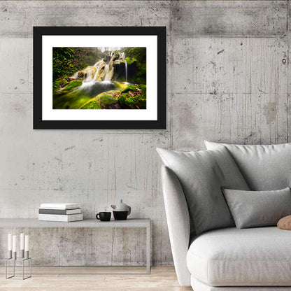 Cheile Nerei Mossy Waterfall Wall Art