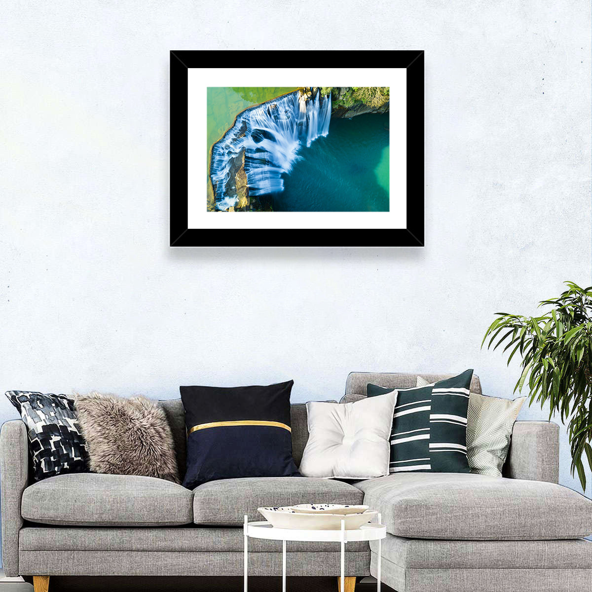 Shifen Waterfall Aerial Wall Art