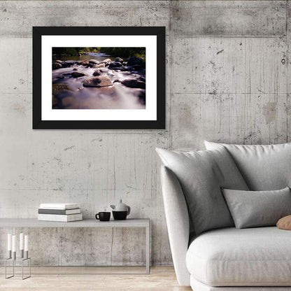 Truckee River Sunlit Rocks Wall Art