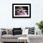 Truckee River Sunlit Rocks Wall Art