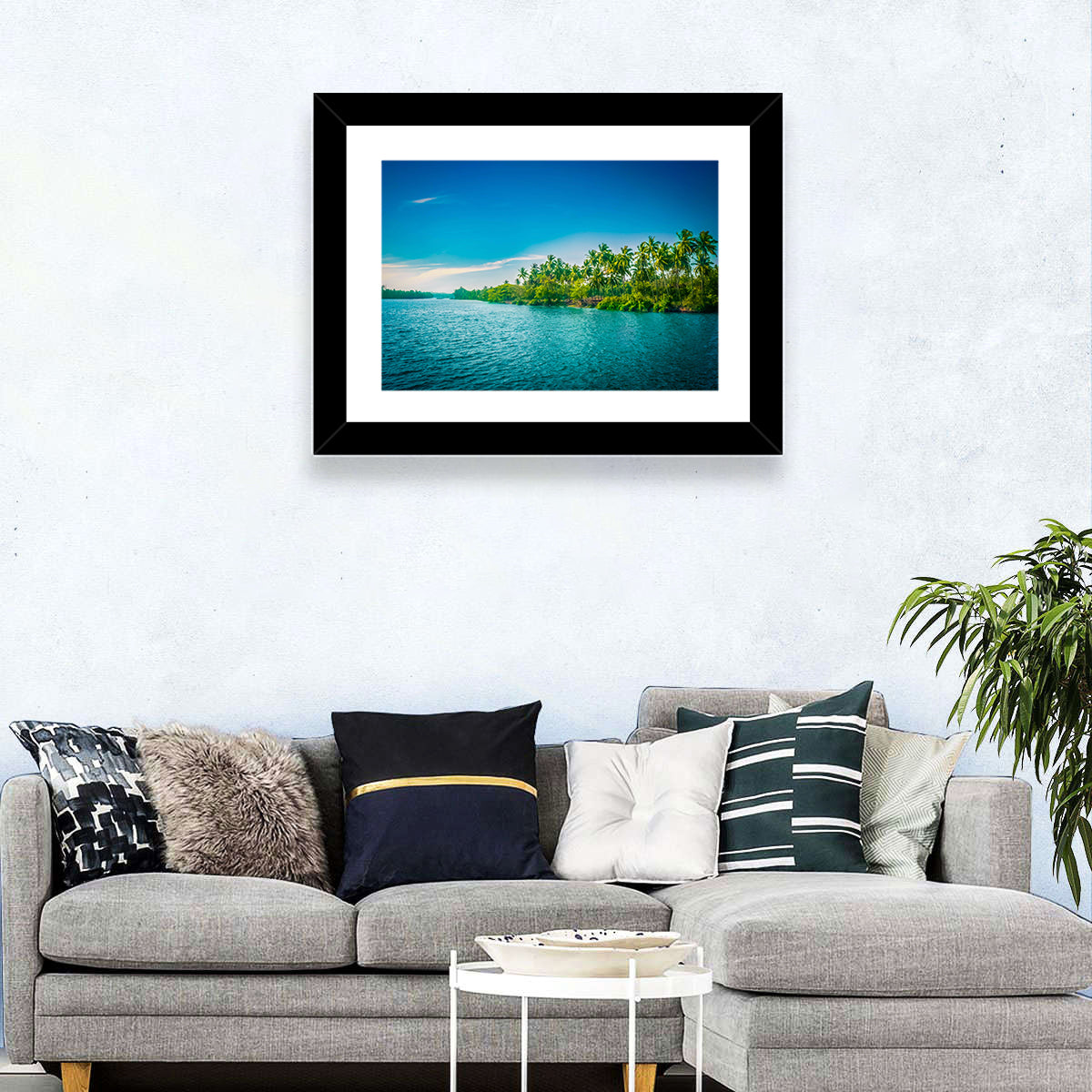 Tropical River in India Wall Art