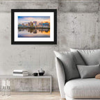 Providence Skyline at Golden Hour Wall Art