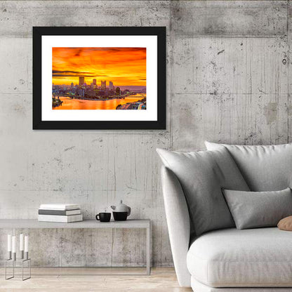 Pittsburgh Skyline at the Point Wall Art