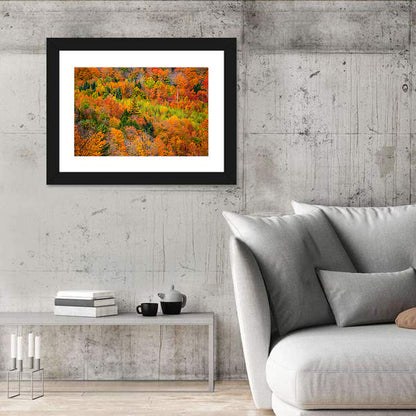 Vermont Autumn Mountain Forest Wall Art
