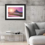 Mont Saint-michel Sunset Wall Art
