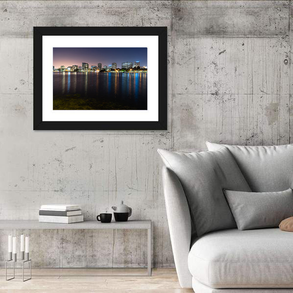 Oakland Skyline Over Lake Merritt Wall Art