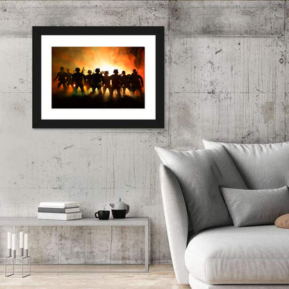 Military Soldiers Group Wall Art