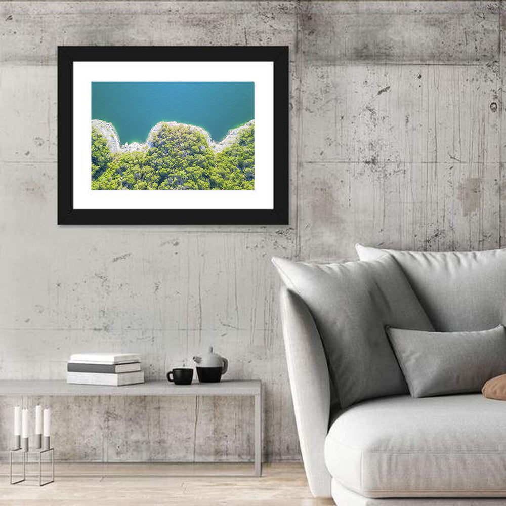 Lake Travis Shoreline Aerial Wall Art