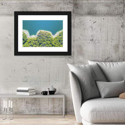 Lake Travis Shoreline Aerial Wall Art
