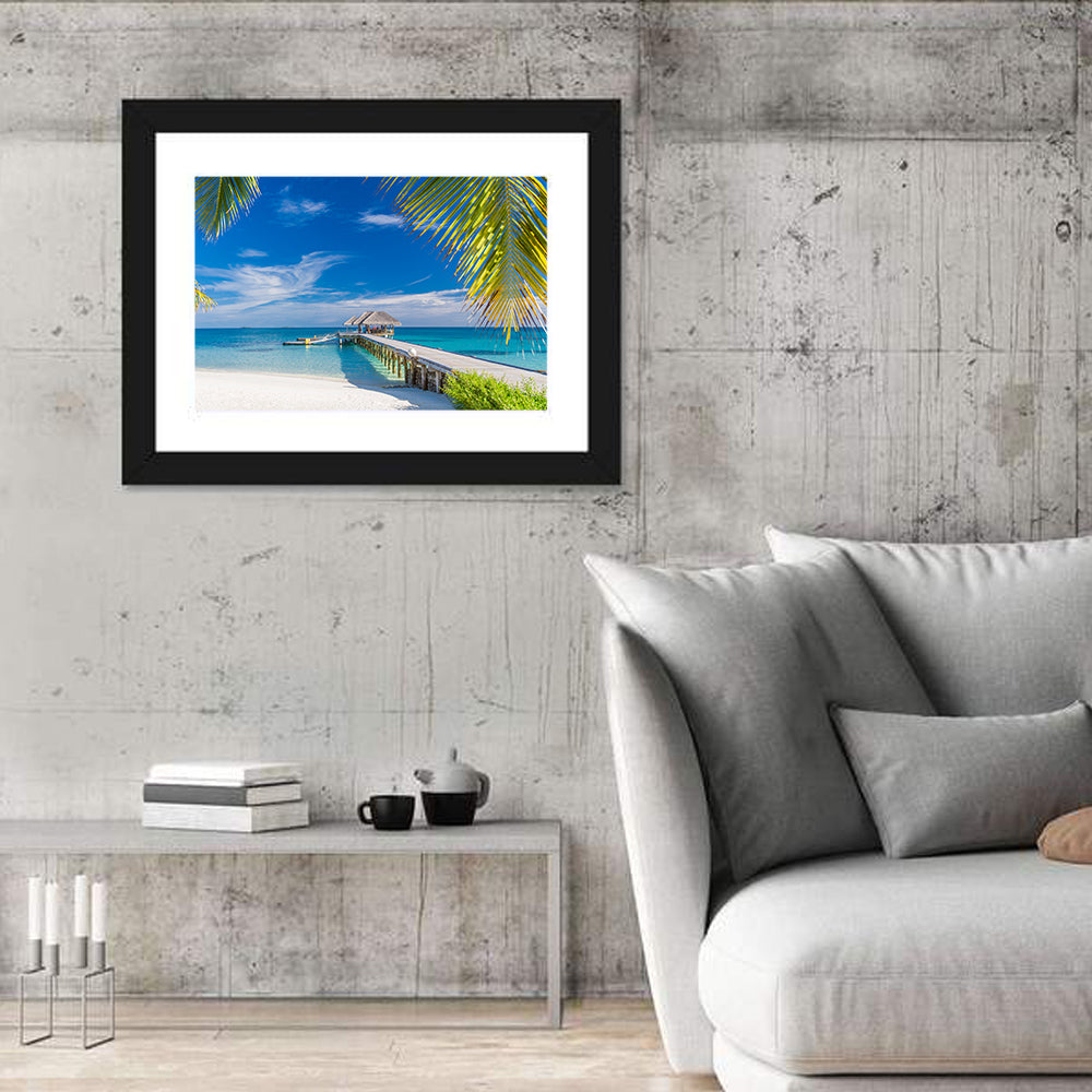 Maldives Overwater Pier Wall Art