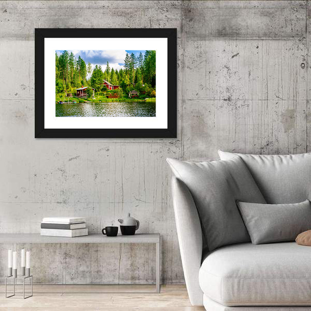 Finnish Lakeside Cottages Wall Art