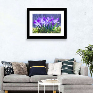 Blue Crocuses Wall Art