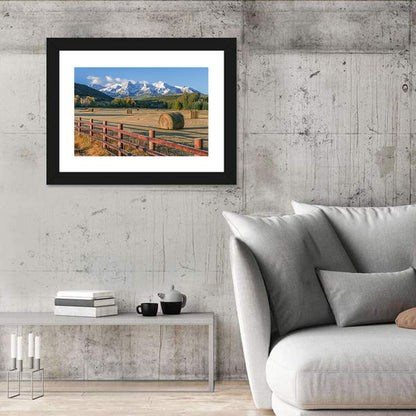 Colorado Hay Bales Wall Art