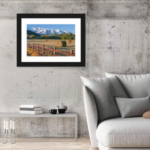 Hay Bales Colorado Fields Wall Art