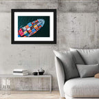 Container Ship Aerial View Wall Art