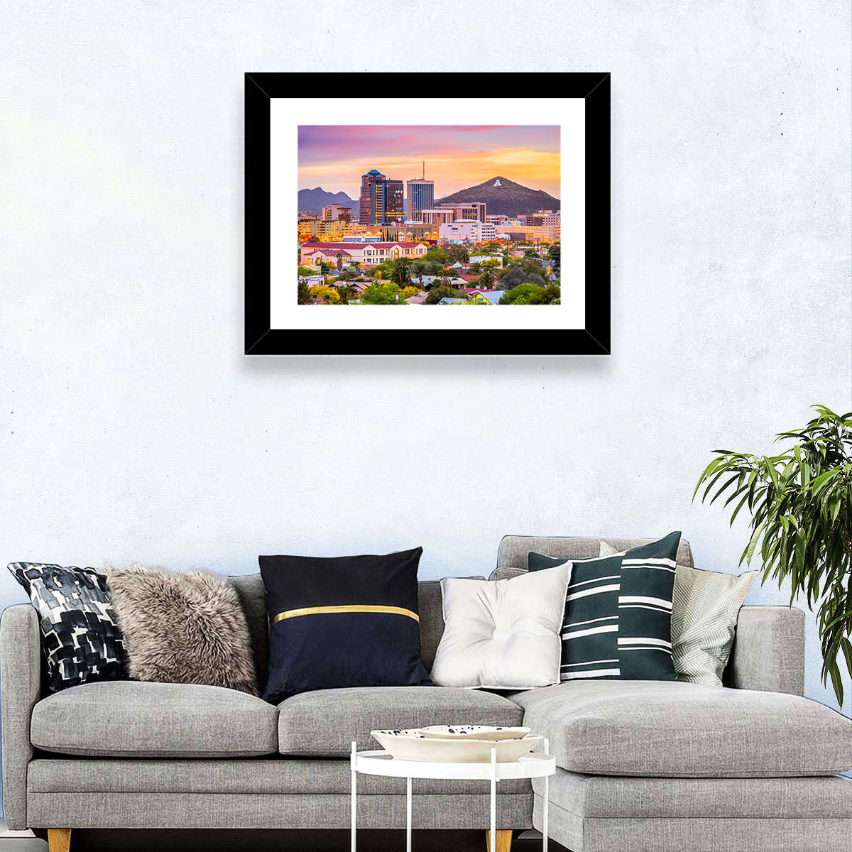 Tucson Skyline at Golden Hour Wall Art