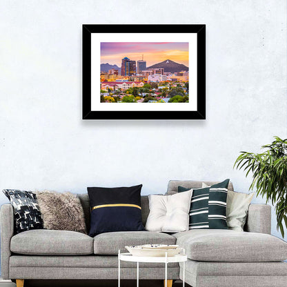 Tucson Skyline at Golden Hour Wall Art