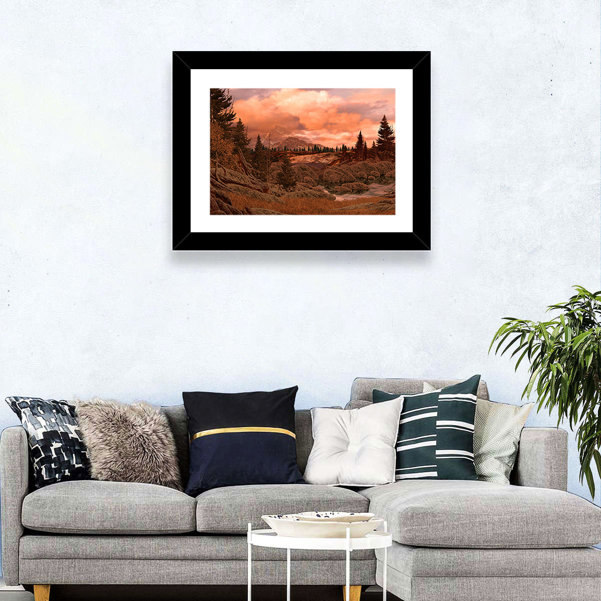 Rocky Mountain Lake at Dusk Wall Art
