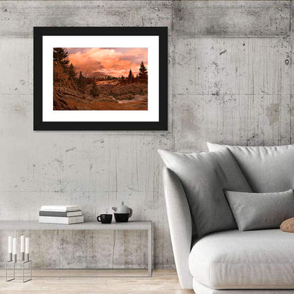 Rocky Mountain Lake at Dusk Wall Art