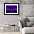Neon Road to the Future Wall Art
