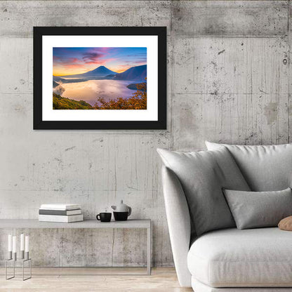Mount Fuji at Lake Motosu, Autumn Sunrise Wall Art