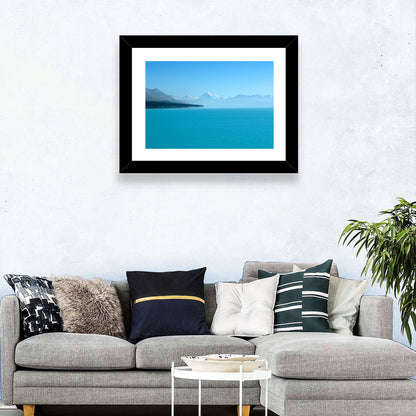 Turquoise Lake Pukaki View of Mount Cook Wall Art