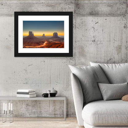 Monument Valley Golden Horizon Wall Art